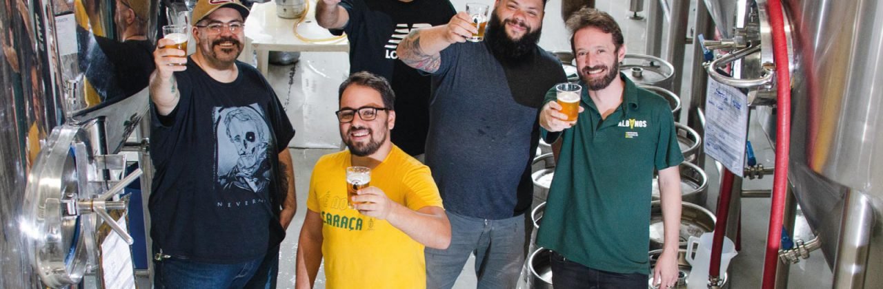 Produção de cerveja colaborativa Albanos