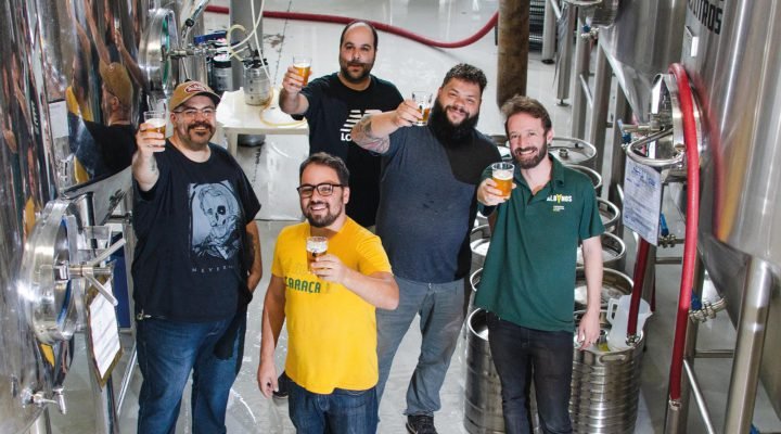 Produção de cerveja colaborativa Albanos